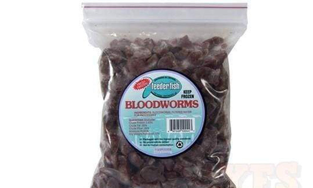 4Lb Bag - Bloodworms - Individual Frozen Fish Cubes - *Save Bulk
