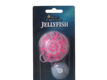 Aquatic Creations Glowing Jellyfish Aquarium Ornament - Pink