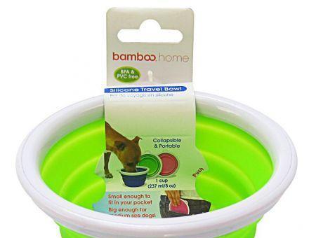 Bamboo Silicone Travel Bowl - Assorted
