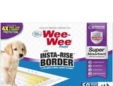 Four Paws Wee Wee Insta Rise Border Quilted Pads - 23 x23-Dog-www.YourFishStore.com