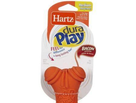 Hartz Dura Play Bacon Scented Soft Dog Bone Toy Medium