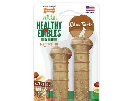 Nylabone Natural Healthy Edibles Peanut Butter Flavor Chew Treats