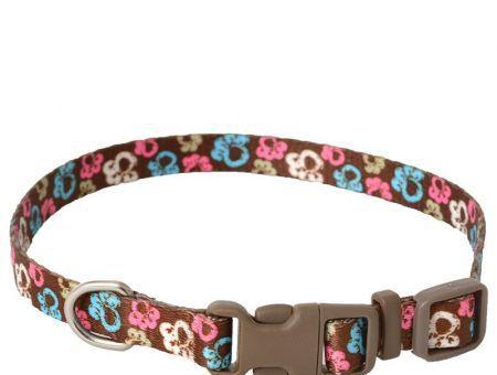 Pet Attire Styles Special Paw Brown Adjustable Dog Collar