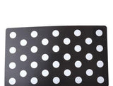 Petmate Plastic Food Mat - Black & White Dots-Dog-www.YourFishStore.com