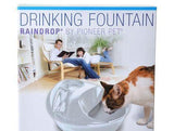 Pioneer Raindrop Ceramic Drinking Fountain - White-Cat-www.YourFishStore.com