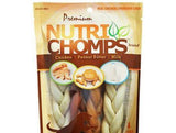 Premium Nutri Chomps Assorted Flavor Braid Dog Chews - Small-Dog-www.YourFishStore.com