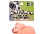 Rascals Latex Pig Dog Toy - Pink-Dog-www.YourFishStore.com