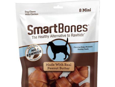 SmartBones Mini Chicken and Peanut Butter Bones Rawhide Free Dog Chew