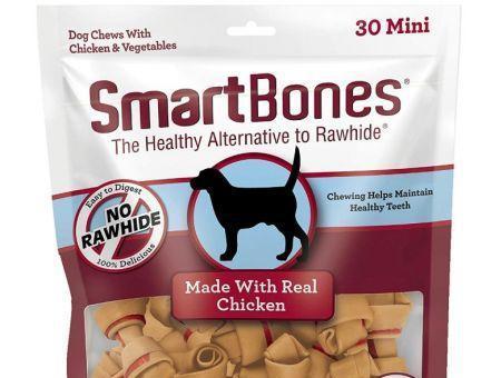 SmartBones Mini Vegetable and Chicken Bones Rawhide Free Dog Chew
