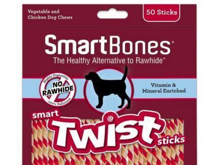 SmartBones Vegetable and Chicken Smart Twist Sticks Rawhide Free Dog Chew