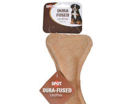 Spot Dura-Fused Leather Bone Dog Toy