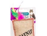 Spot Jute & Feather Sack with Catnip Cat Toy-Cat-www.YourFishStore.com