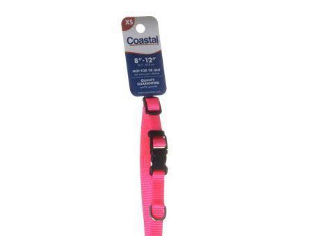 Tuff Collar Nylon Adjustable Collar - Neon Pink