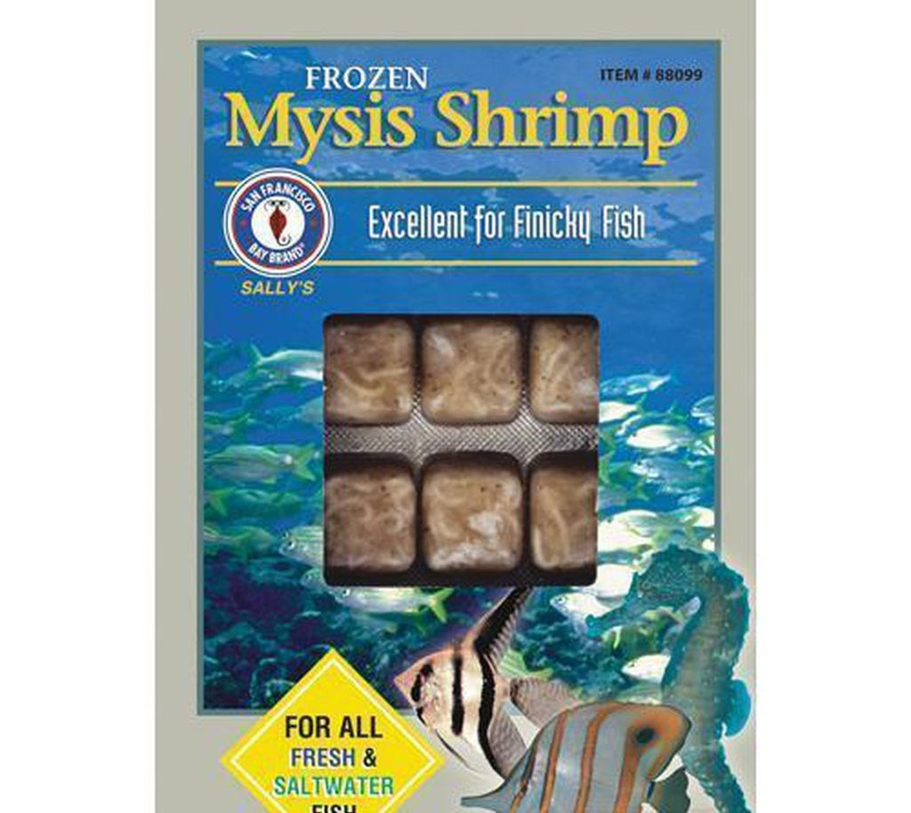 X5 Packs - 3.5 Oz Frozen Mysis Shrimp - Fish Food - Excellent For Finicky Eaters
