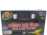 Zoo Med Combo Deep Dome Dual Lamp Fixture-Reptile-www.YourFishStore.com