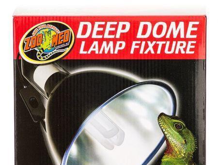 Zoo Med Deep Dome Lamp Fixture - Black
