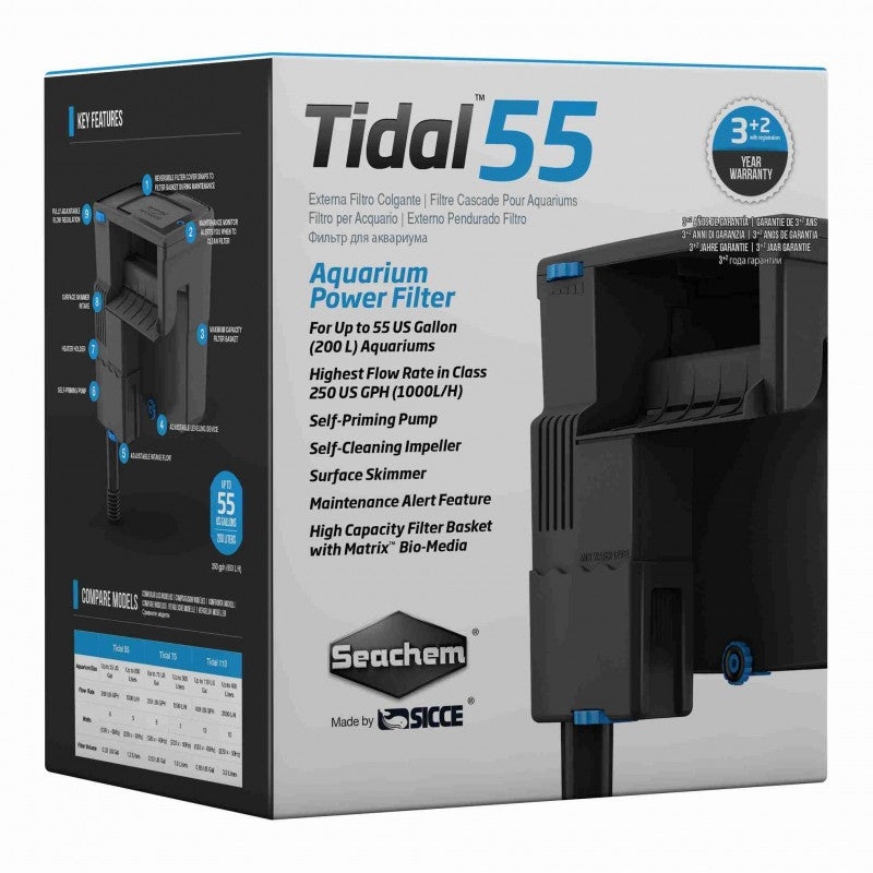 Seachem Tidal 35 HOB Power Filter (Up to 35 Gal)