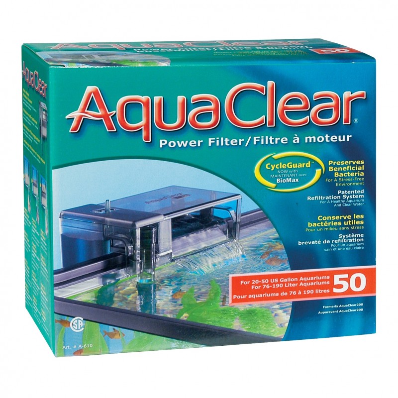 Hagen Aqua Clear 50 Power Filter, 189 L (50 US Gal.)