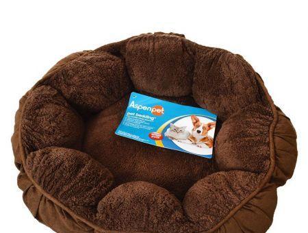 Aspen Pet Puffy Round Cat Bed