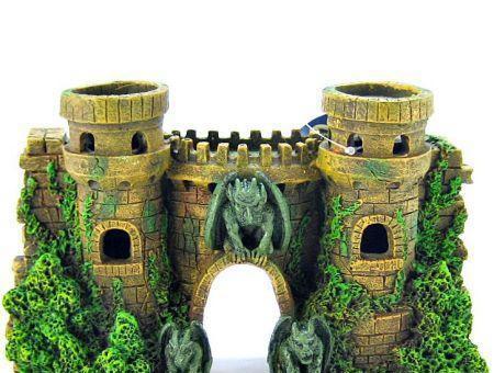 Blue Ribbon Castle Fortress with Gargoyle Ornament