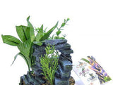 Blue Ribbon Rock Arch with Plants Ornament-Fish-www.YourFishStore.com