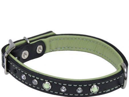 CircleT Fashion Leather Jewel Collar Green