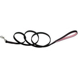 CircleT Fashion Leather Leash Black/Pink-Dog-www.YourFishStore.com