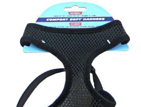 Coastal Pet Comfort Soft Adjustable Harness - Black