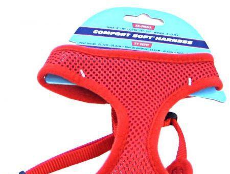 Coastal Pet Comfort Soft Adjustable Harness - Red