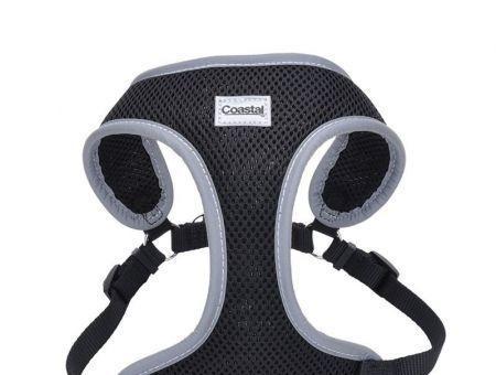 Coastal Pet Comfort Soft Reflective Wrap Adjustable Dog Harness - Black