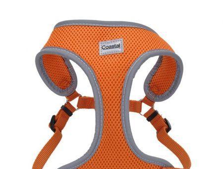 Coastal Pet Comfort Soft Reflective Wrap Adjustable Dog Harness - Sunset Orange