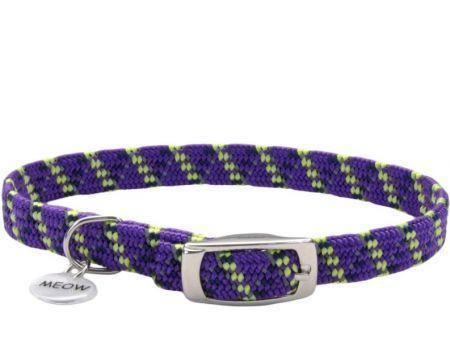 Coastal Pet Elastacat Reflective Safety Collar with Charm Purple