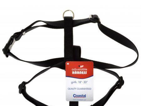 Coastal Pet Nylon Adjustable Harness - Black