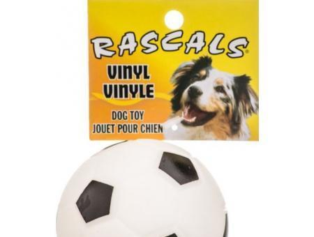 Coastal Pet Rascals Vinyl Soccer Ball for Dogs White-Dog-www.YourFishStore.com
