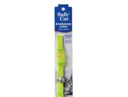 Coastal Pet Safe Cat Nylon Adjustable Breakaway Collar - Lime