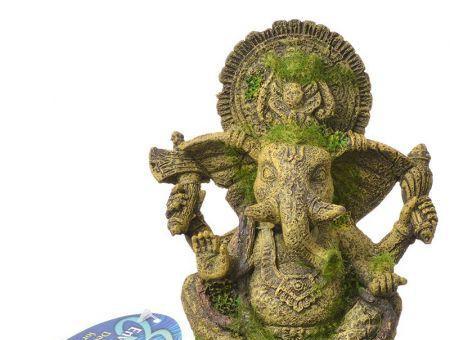 Exotic Environments Ganesha Statue with Moss Aquarium Ornament