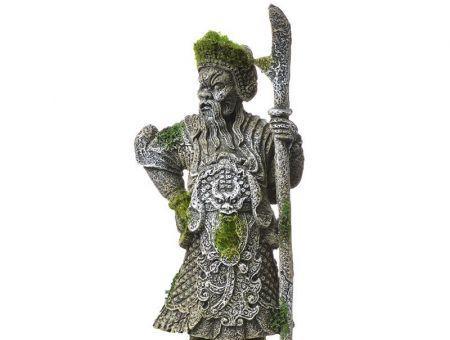Exotic Environments Thai Warrior Statue with Moss Aquarium Ornament