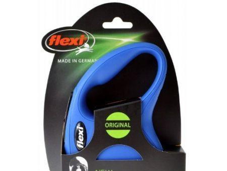 Flexi New Classic Retractable Tape Leash - Blue