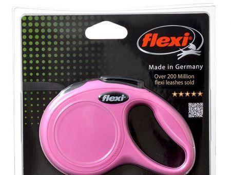 Flexi New Classic Retractable Tape Leash - Pink