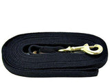 Four Paws Cotton Web Dog Training Lead - Black-Dog-www.YourFishStore.com