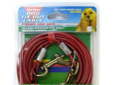 Four Paws Dog Tie Out Cable - Medium Weight - Red-Dog-www.YourFishStore.com