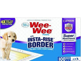 Four Paws Wee Wee Insta Rise Border Quilted Pads - 23 x24-Dog-www.YourFishStore.com
