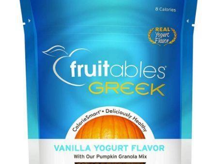 Fruitables Greek Vanilla Yogurt Flavor Crunchy Dog Treats