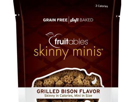 Fruitables Skinny Minis Grilled Bison Flavor Soft Baked Dog Treats