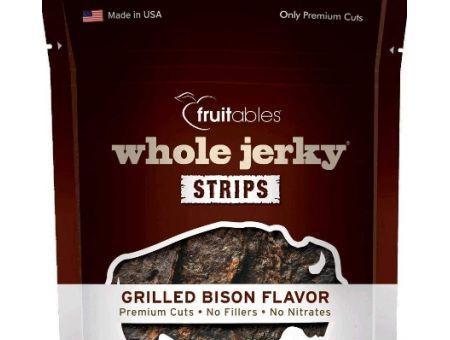Fruitables Whole Jerky Strips Grilled Bison Dog Treats