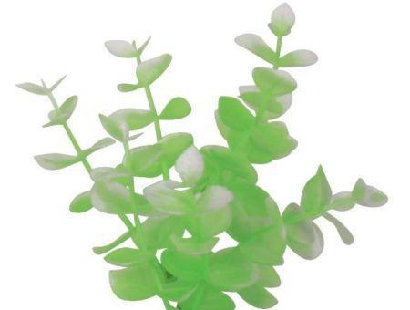 GloFish Plastic Aquarium Plant Green / White