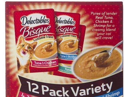 Hartz Delectables Bisque Lickable Treat for Cats - Variety Pack