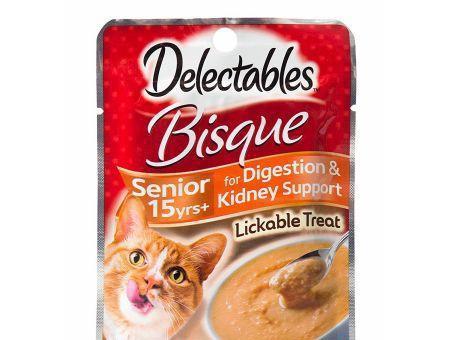 Hartz Delectables Bisque Senior Cat Treats - Tuna & Chicken