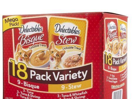 Hartz Delectables Bisque & Stew Lickable Treat for Cats - Variety Pack