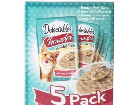 Hartz Delectables Chowder Lickable Treat With Tuna And Whitefish